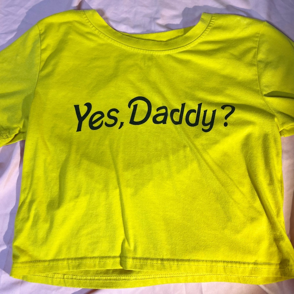 SHEIN Bright Yellow Crop Top